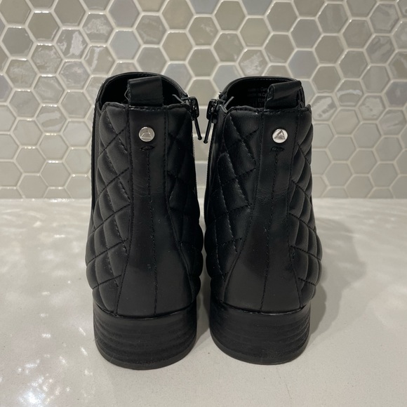 Aldo Black Leather Ankle Boots - Picture 2 of 9